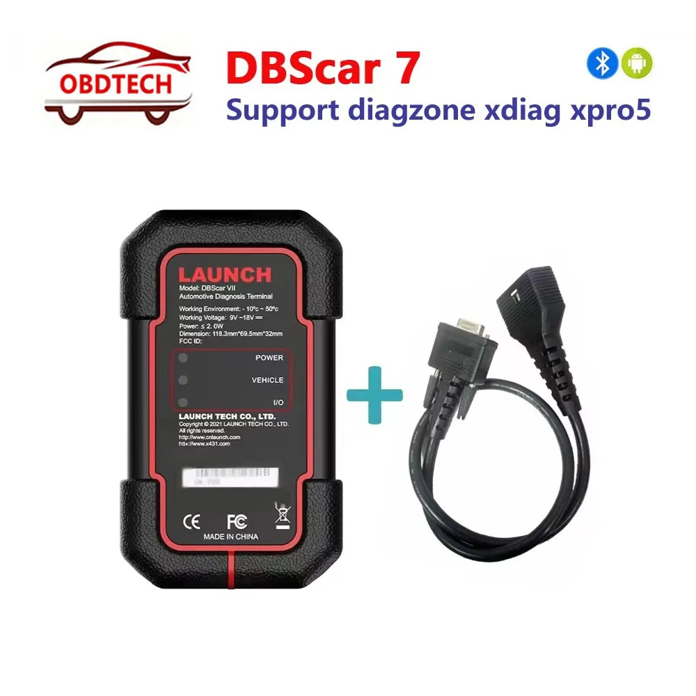 Фото Запуск DBScar VII Pro: сканер CAN FD 4-в-1 для Diagzone/Xpro5/Xdiag/ADS Pro/Launch V+/Prodiag, полное программное обеспечение 1 года в комплекте ‌ №1