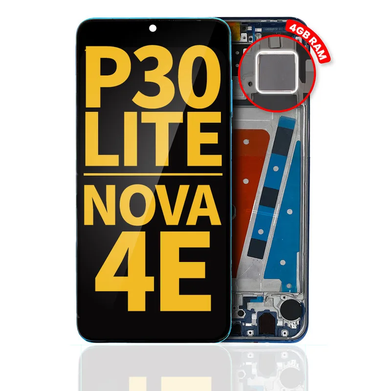 

LCD Screen With Frame Replacement For Huawei P30 Lite / Nova 4e (Refurbished) (4GB RAM) (Peacock Blue)