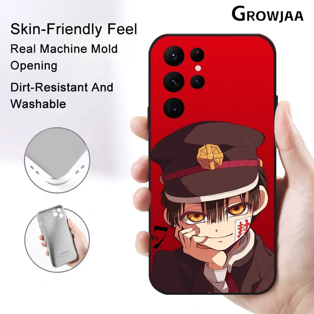 H-Hanako-kun Cool Anime Phone Case for Samsung Galaxy S24 Ultra S22 S23 S21 S20 5G Protective Silicone TPU Funda