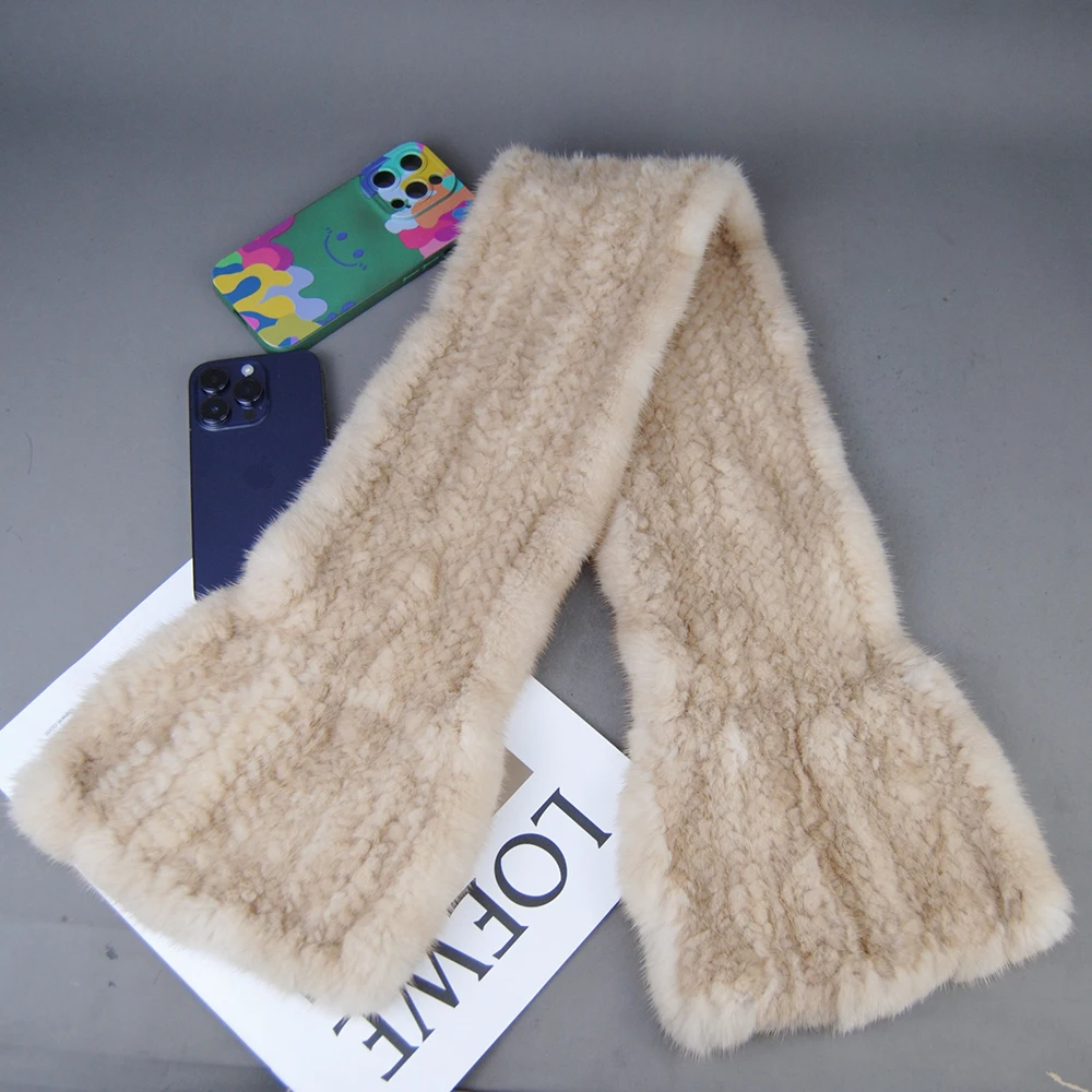 2024 женский роскошный шарф из натурального меха норки зимний 100% шаль модные пончо