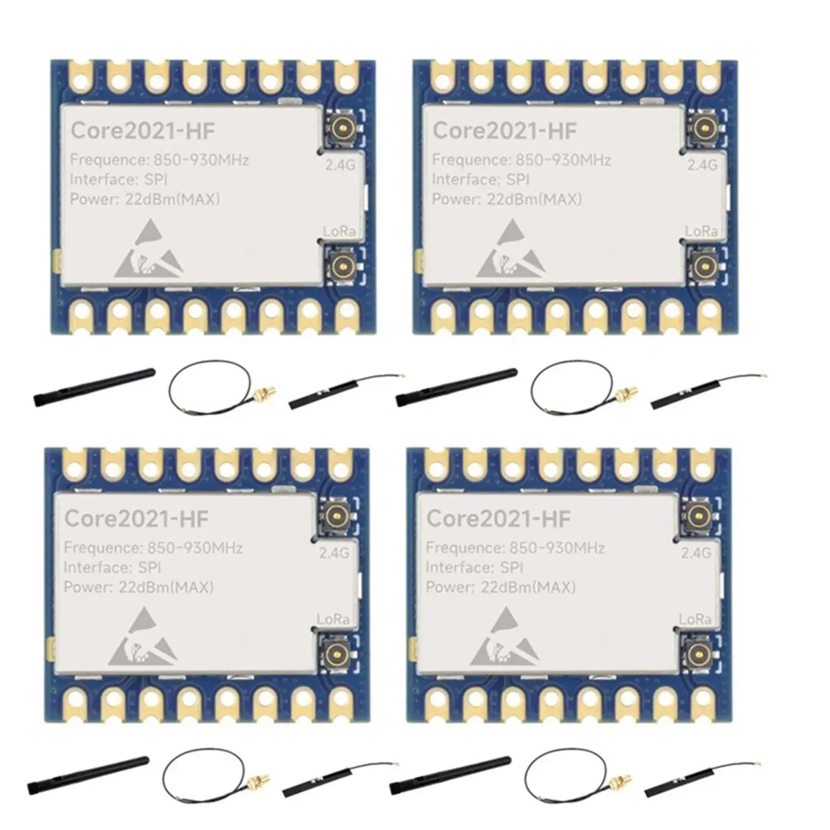 Фото Модуль DT75BG 4PCS Core2021-HF Core2021 LoRa двухдиапазонный 850МГц-930МГц LR2021 с низким энергопотреблением, мультипротокольный, для IoT, LoRaWAN, умного дома №2