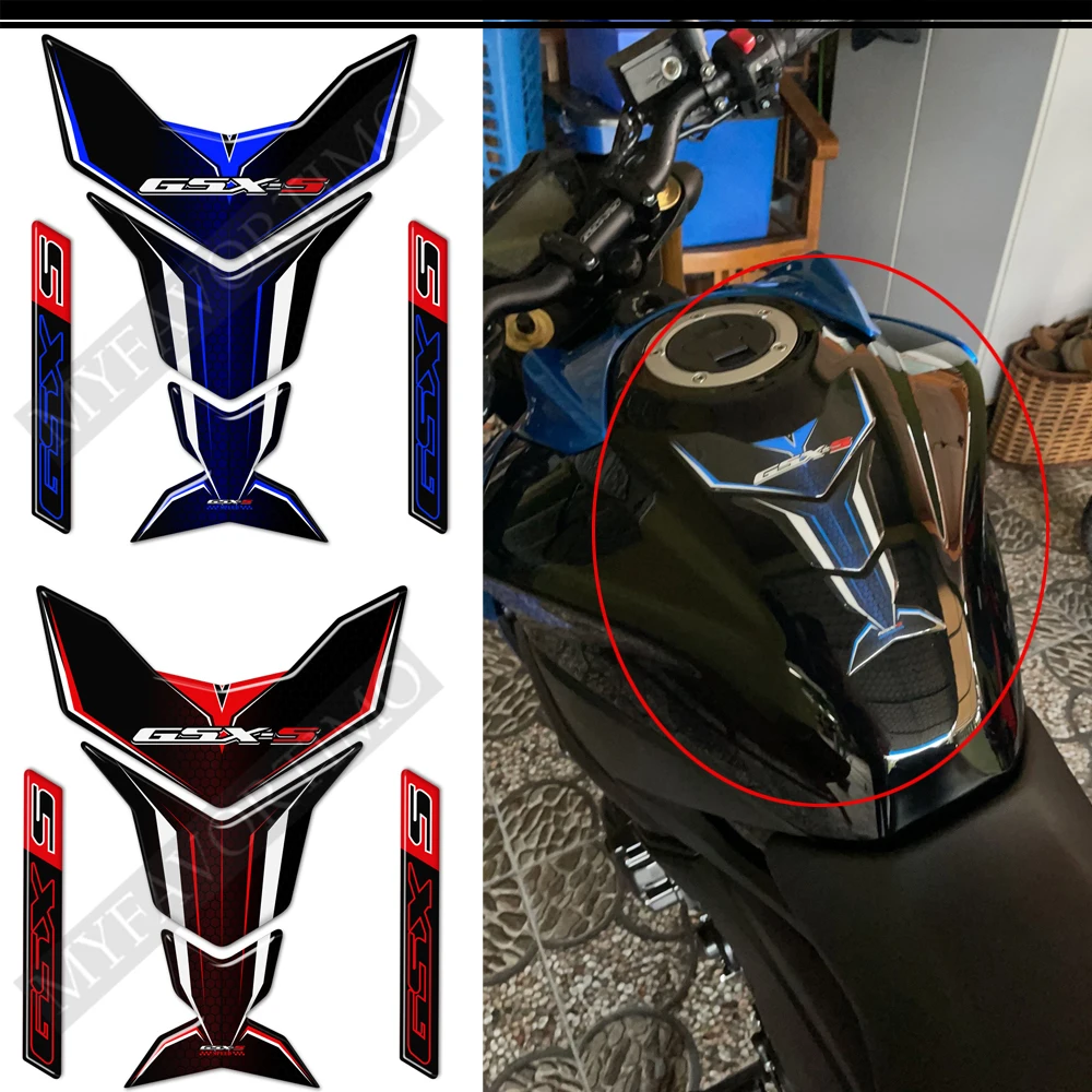 Наклейки на бак мотоцикла 3D наклейки Защитная Наклейка для Suzuki GSX-S125 GSX-S750 GSX-S1000 GSX S