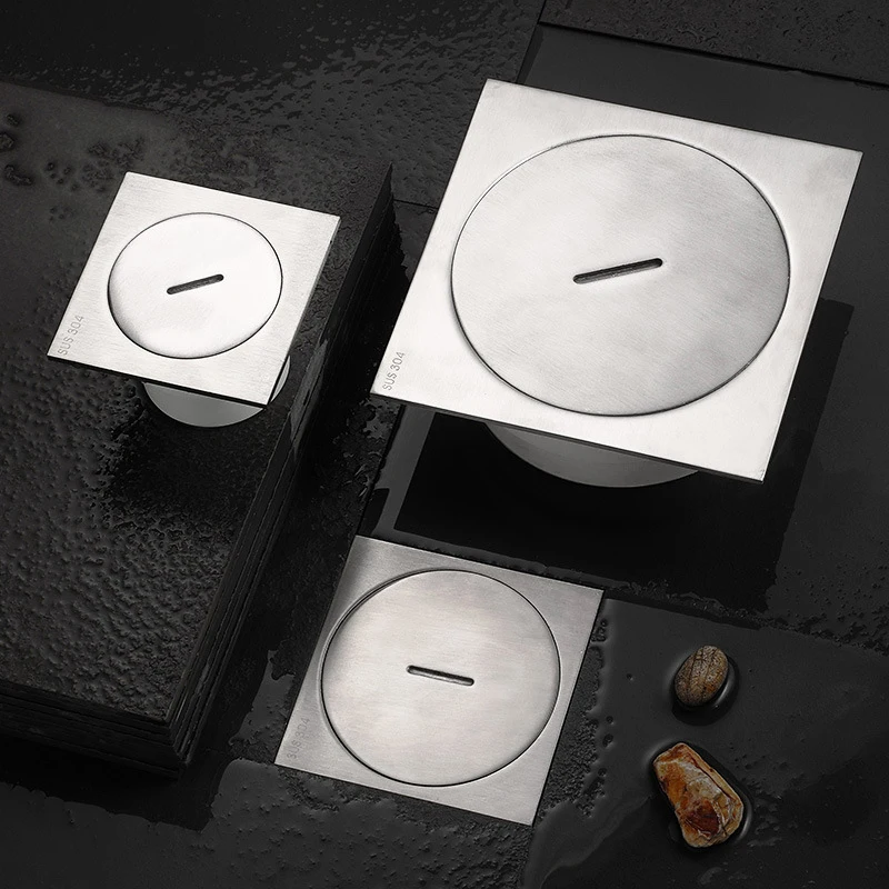 

304 Stainless Steel Floor Drain Floor Cleaning Port Kitchen Bathroom Hardware Fittings Deodorant Drain Pipe