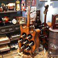 european violin guitar wine rack wine cup holder beer stand multifunctional cabinet winery bar bottle locker house accessories