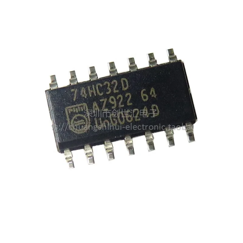 

New original 74HC32D SMD logic chip four or two input or gate SOP-14 74HC32
