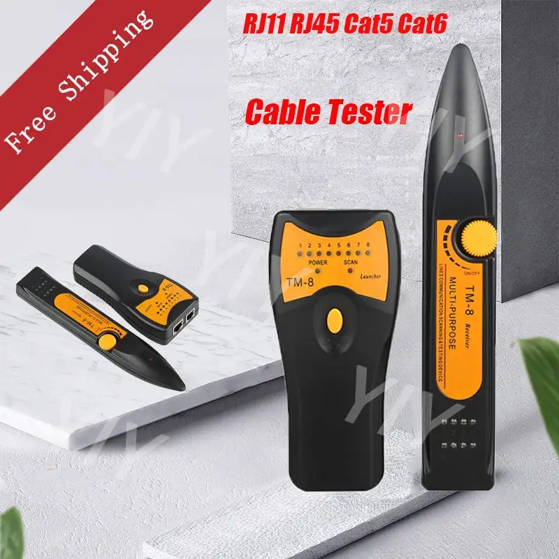 Тестер кабеля RJ11 RJ45 Cat5 Cat6 детектор телефонной сети LAN трекер проводов