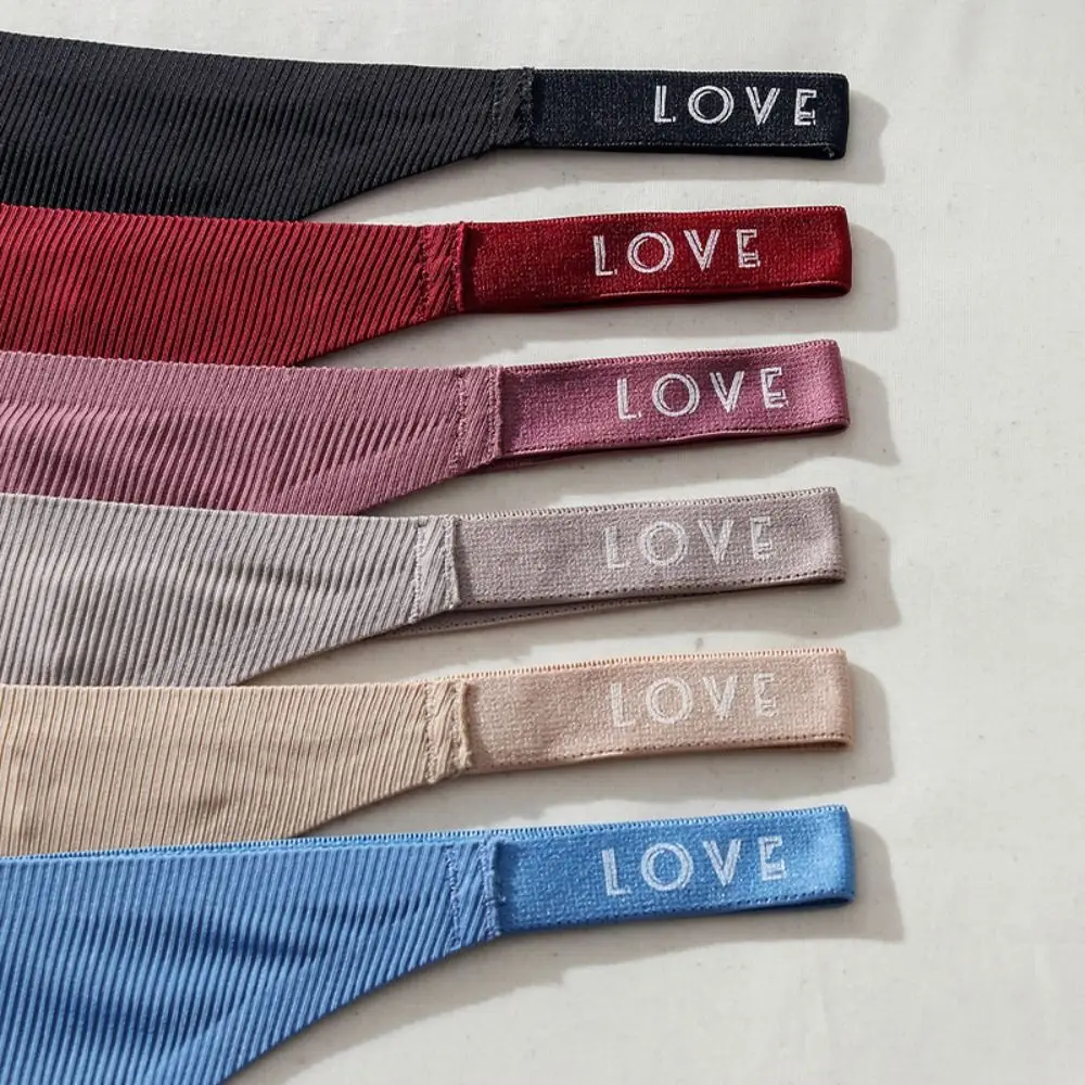 Дышащие однотонные трусики из ледяного шелка с низкой талией хлопковые женские