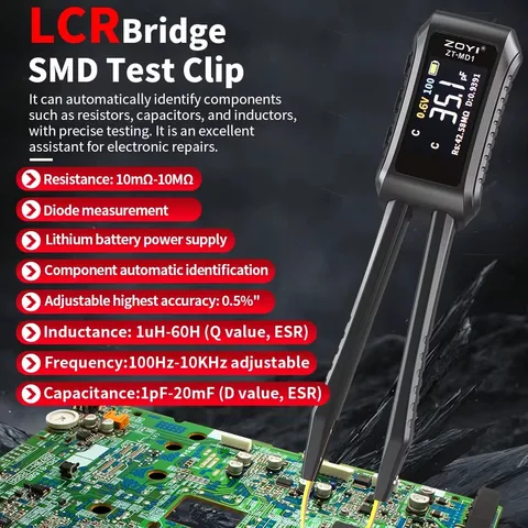 ZOYI MD1 Smart Tweezer LCR ESR Tester
