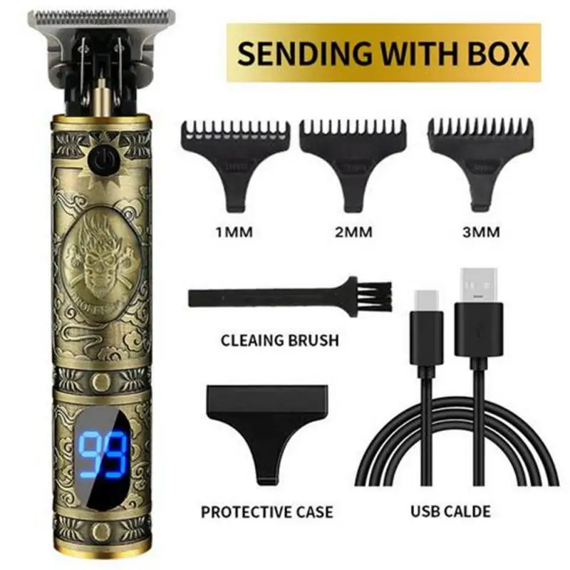 

Электрическая машинка для стрижки волос T9 с ЖК-дисплеем