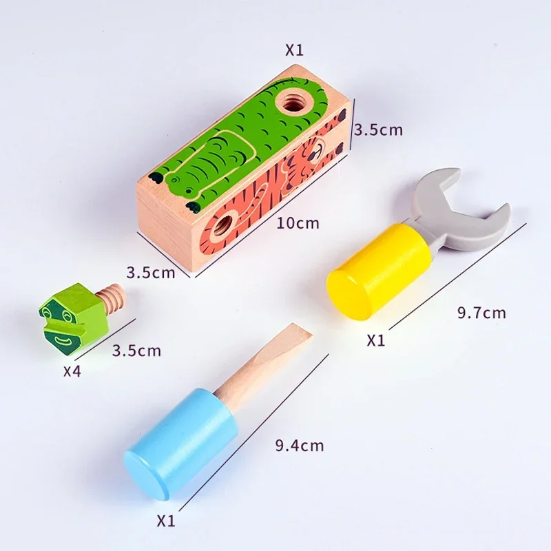 Монтессори винт гайка сборочный инструмент игрушечная одинаковый цвет