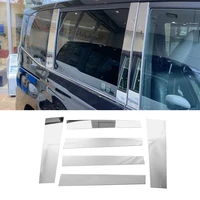 Car Door Window Chrome Polished Pillar Post Cover Decoration For Toyota Voxy Noah 90 Series 2021 2022