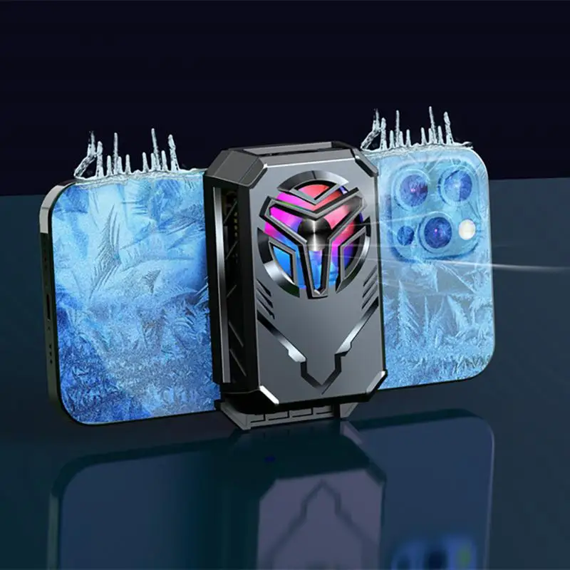 

Phone Cooling Fan Game Cooling Portable Cell Phone Cool Heat Sink Cooling Fan Case Aluminum Mobile Phone Accessories Game Cooler