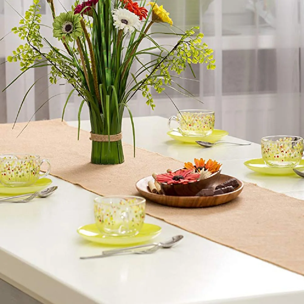 10 м винтажная бегунка из натуральной мешковины джутовое белье деревенский хаки