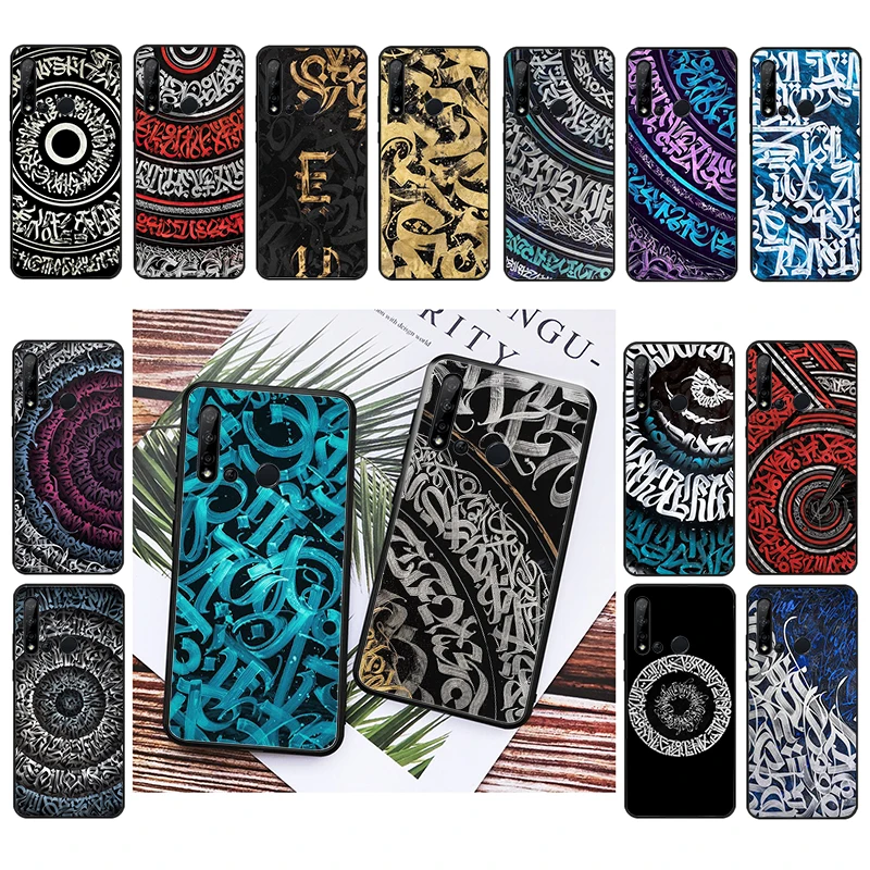 

Pokras Lampas Art Graffiti Phone Case For Huawei P50 Pro P30 P40 Lite P40Pro P20 lite P10 Plus Mate 20 Pro Mate20 X