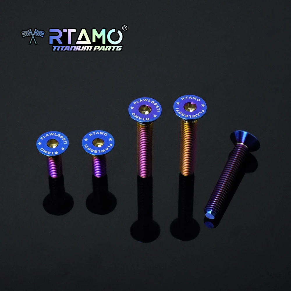 Фото RTAMO Титановые болты Gr5 M5, винт TWM для крышки масляного бака Yamaha YZF-R1/R1M/R3/R6/MT03/MT07/M09/MT10, высокопрочные, антикоррозийные №4