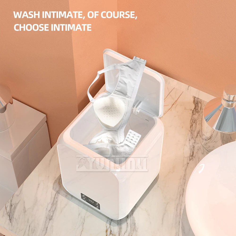 Бытовая портативная полуавтоматическая стиральная машина с сушкой синяя