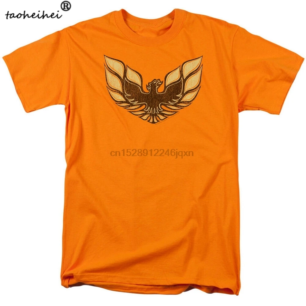 Мужская хлопковая футболка Pontiac 1975 с логотипом Firebird |