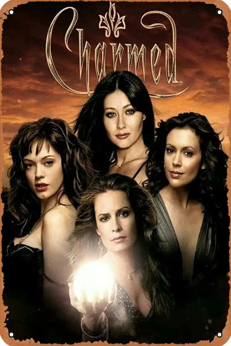 Charmed Zauberhafte Hexen TV Show Плакат Настенное искусство Домашний декор Оловянная
