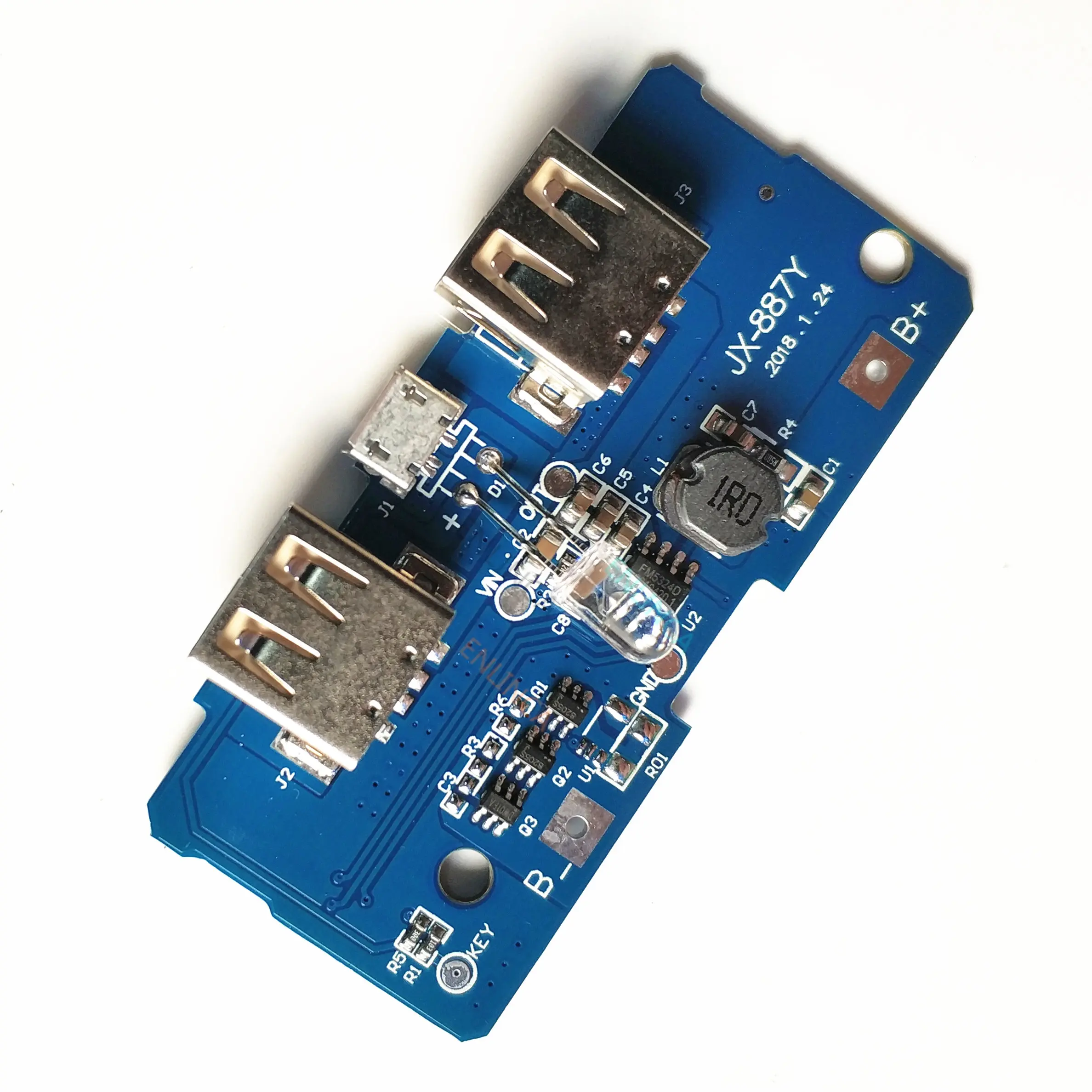 

18650 Двойной Micro USB 3,7 в до 5 В 2A повышающий Мобильный Внешний аккумулятор DIY 18650 зарядное устройство для литиевой батареи PCB плата Повышающий Мо...
