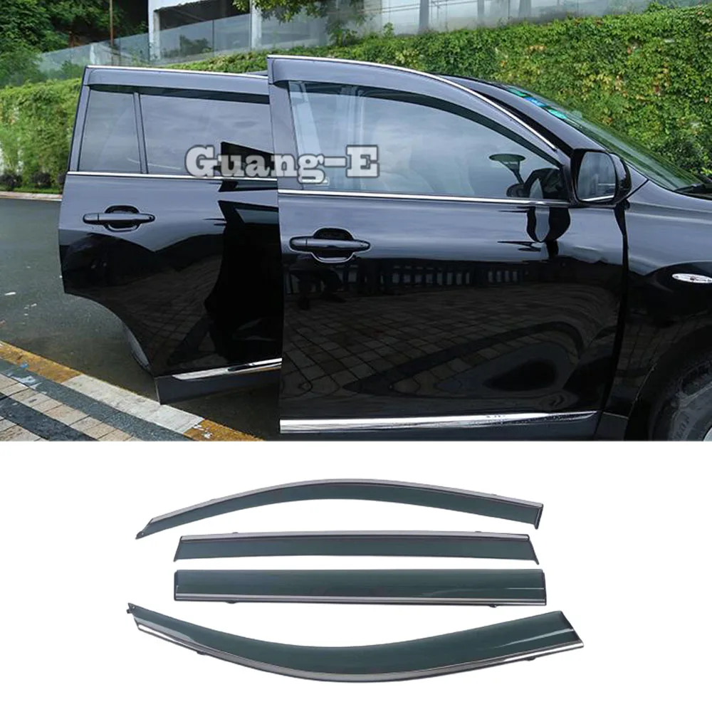 

4 шт., пластиковые ветрозащитные стекла для Toyota Highlander 2008 2009 2010 2011 2012 2013 2014