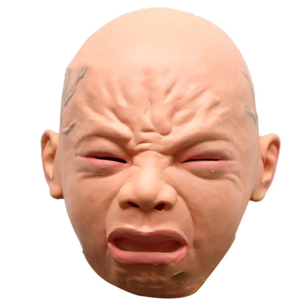Новая латексная Маскарадная маска Cry Baby на всю голову для Хэллоуина