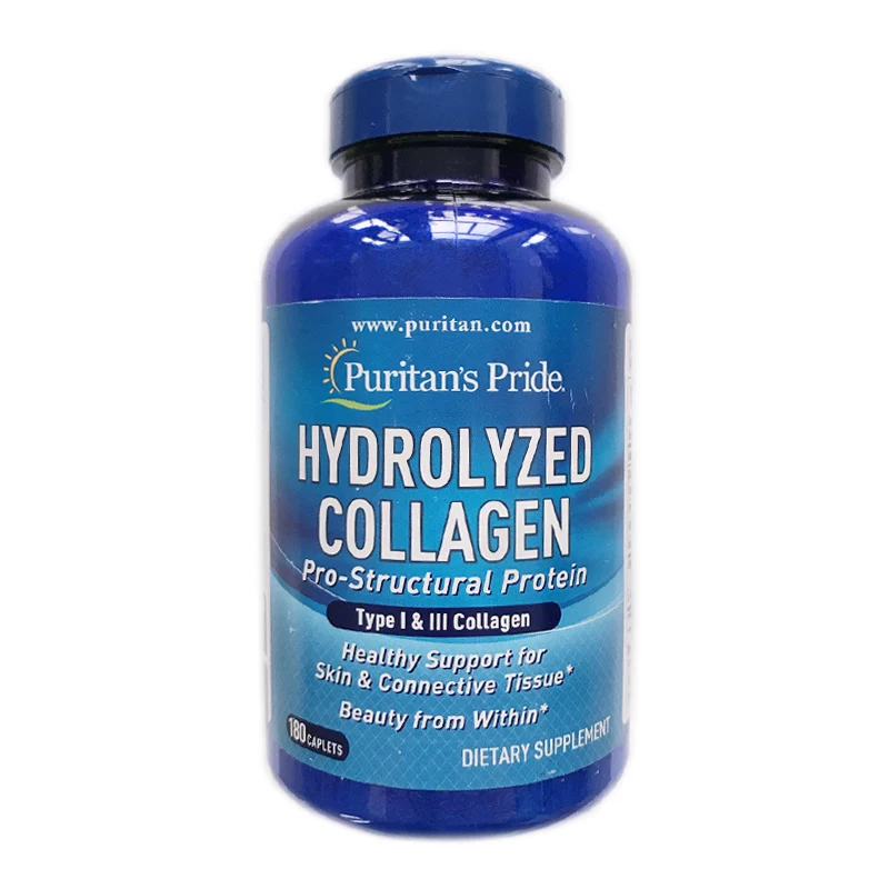 

Hydrolyzed Collagen Type I & III Collagen 180 Capsules Healthy Support For Skin & Connective Tissue