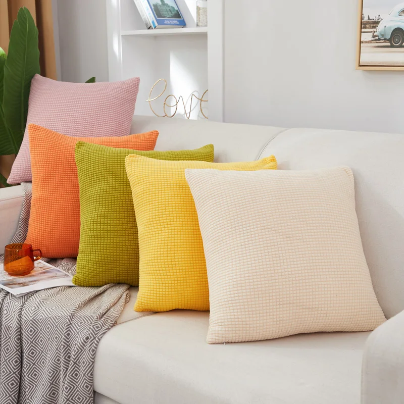 

Decorative Plush Fabric Throw Pillow Case Cushion Covers Living Room Nordic Decoration Velvet Pillowcase for Sofa Home Decore