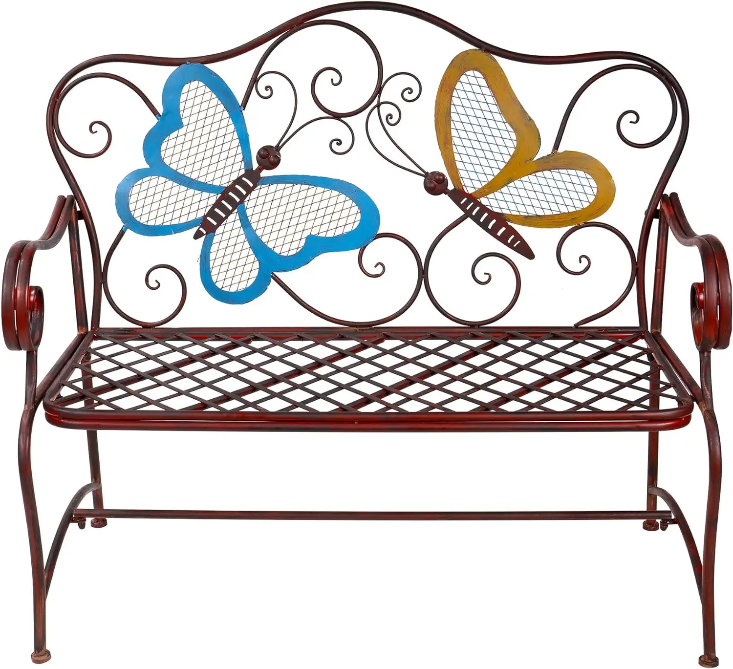 

45"L x 23"W x 39"H, Blue,bronze