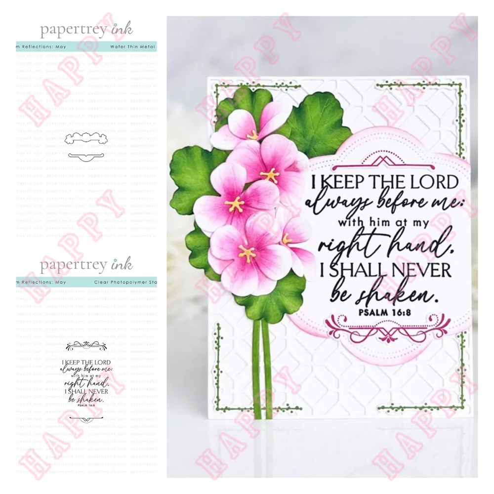 

May Metal Cutting Dies Stamps Vocabulary Scrapbooking Diary Decoration Paper Craft Embossing Template DIY Greeting Card Handmade