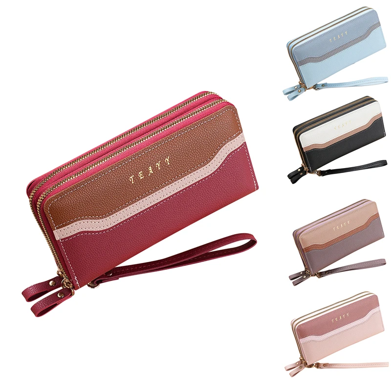 

Вместительные женские кошельки, женский клатч из мягкой искусственной кожи, кошельки для сотового телефона, Женский кошелек с держателем для карт