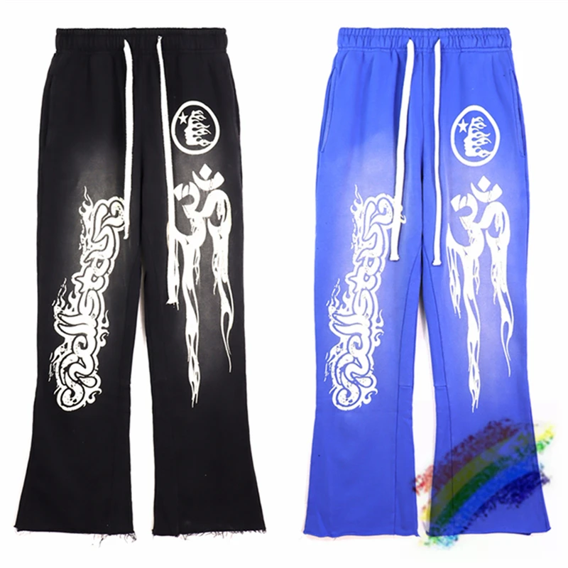 

Новые тренировочные брюки Hellstar Studios для мужчин и женщин, брюки-джоггеры в стиле пэчворк с Кулиской