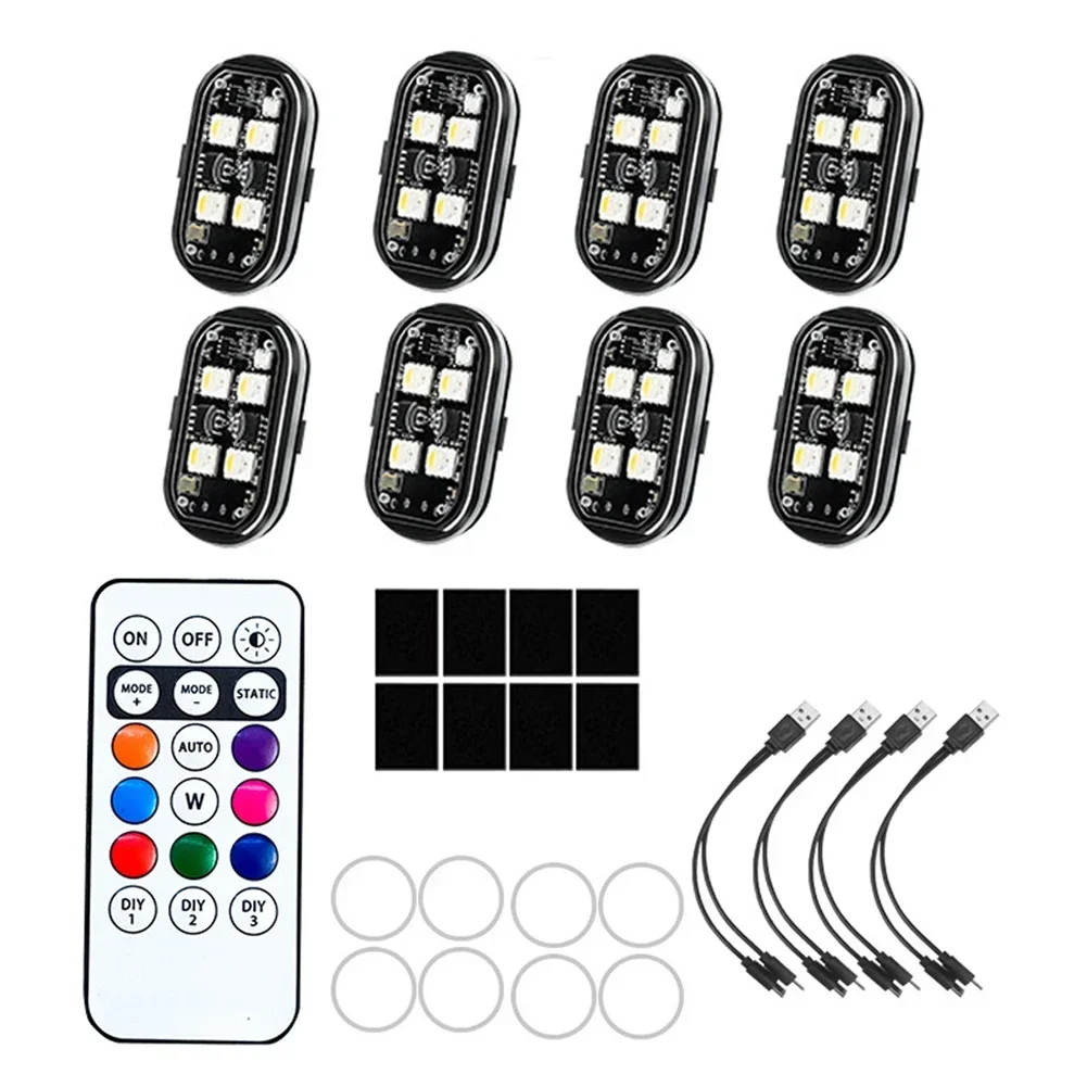 Фото RGB LED-фонари для мотоциклов, стробоскопы, перезаряжаемые беспроводные световые приборы, сигнальные огни для самолетов, вертолетов №5