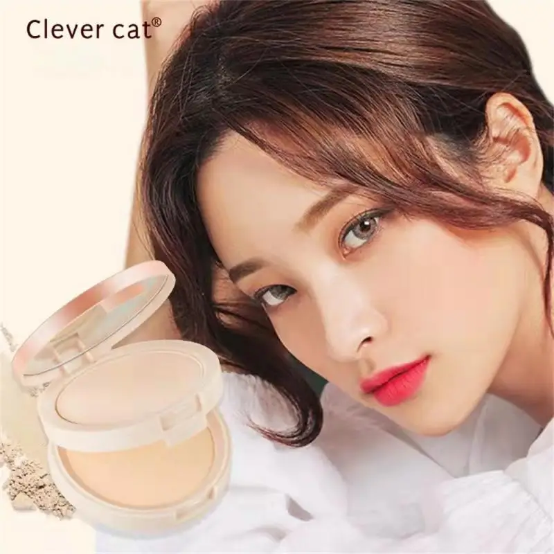 

Профессиональная рассыпчатая пудра, двухслойный дневной консилер, пудра для лица, макияж, увлажняющий контроль жирности, основа для макияжа, матовая пудра