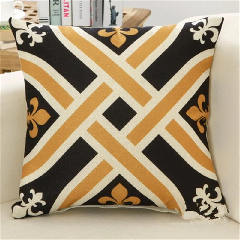 Модный винтажный Чехол для диванной подушки с геометрическим рисунком | Дом и сад
