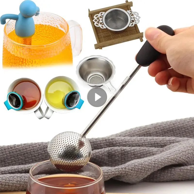 Strainer Stainless Steel Tea Infuser Reusable Metal Tea Bag Filter Loose Leaf Green Tea Strainer For Mug Teapot Teaware