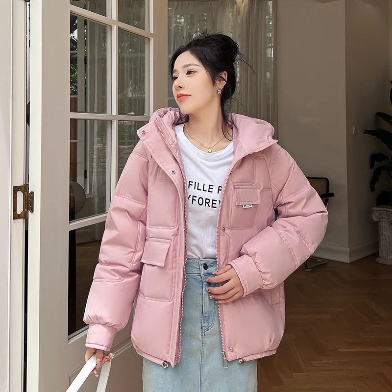 New High Quality Winter Jacket Women Fashion Hooded Jackets Winter Warm Women Coat Clothing Casual Short Parkas