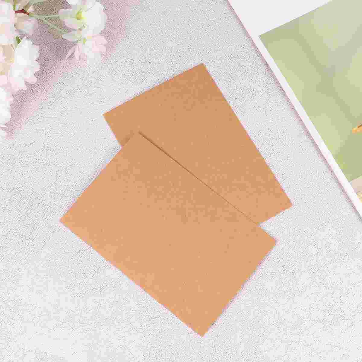 

Blank Craft 100pcs, Brown Vintage Greeting Message Kraft DIY Postcard Message Handwritten Birthday Party Invitation