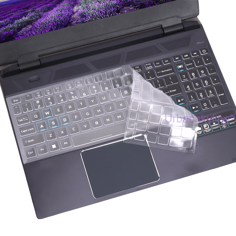 

Keyboard Cover for Acer Predator Helios 300 PH315-55 PH315-54 PH315-53 PH315-52 PH315-51 Silicone Protector Skin Case 15 15.6