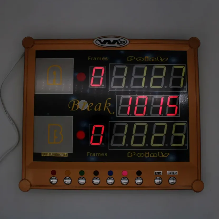 Заводская цена 1999 г. табло для бильярдного бассейна снукера с беспроводным