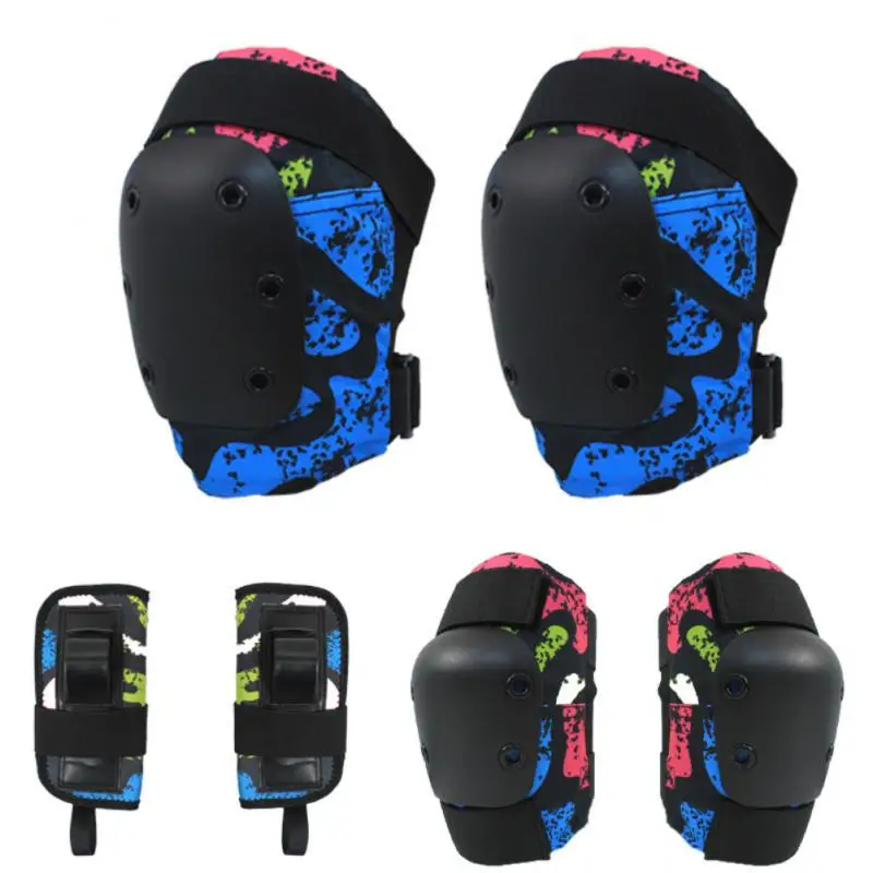 

High Elasticity Bicycle Knee Pad Eva Sponge Silica Gel Six Sets Ski Protector Multi-function Sport Kneepad Children