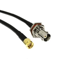 radio baofeng extension cable sma reverse polarity male rp plug to bnc female bulkhead pigtail cable rg58 50cm100cm wholesale