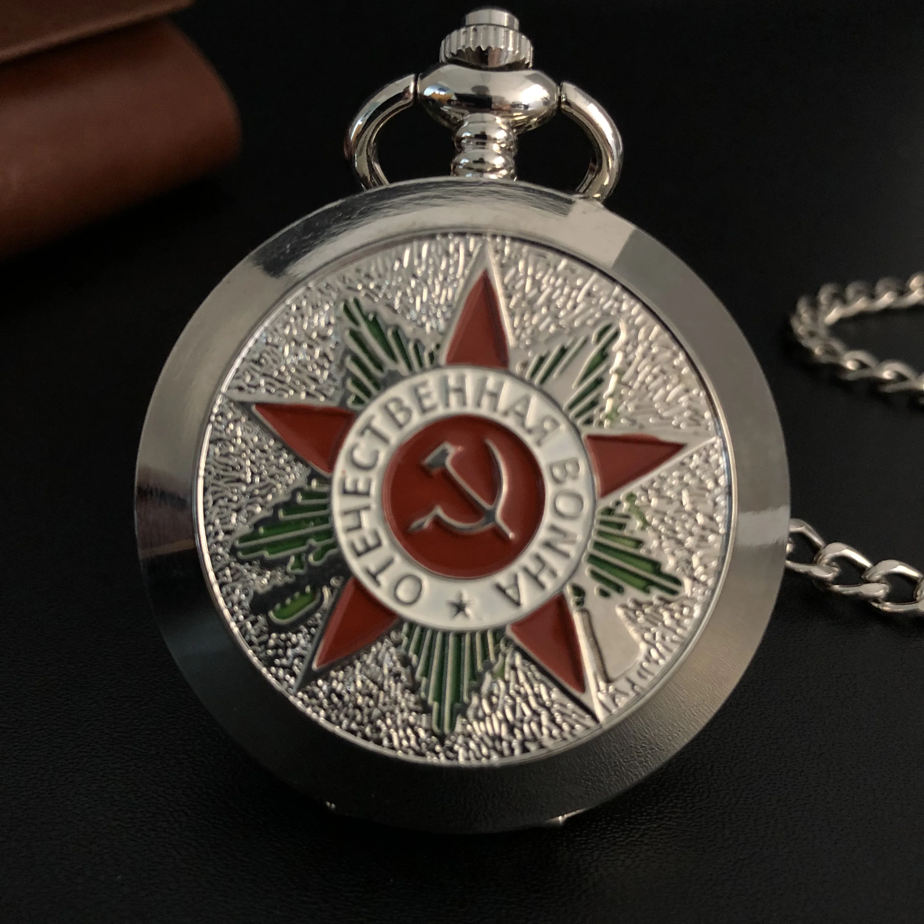 

Серебряные повседневные часы с римскими цифрами, большой циферблат, Механические карманные часы с подвеской, ожерелье, подарки для женщин и...