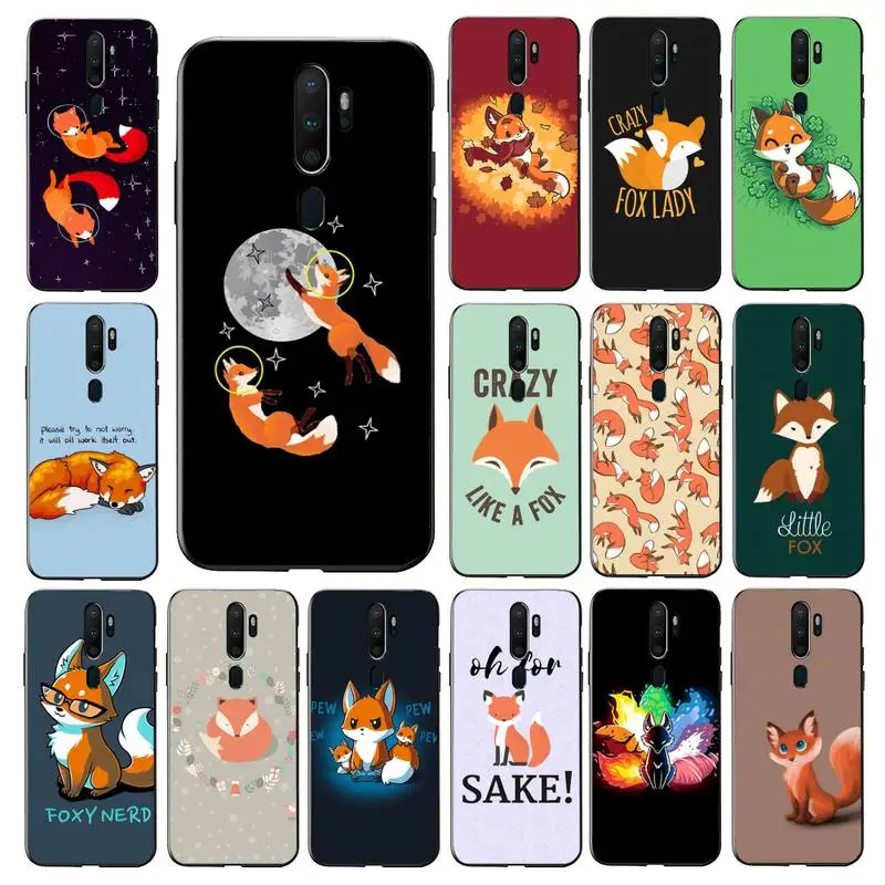 

MaiYaCa Anime funny foxs lovely cute Phone Case for Vivo Y91C Y11 17 19 17 67 81 Oppo A9 2020 Realme c3