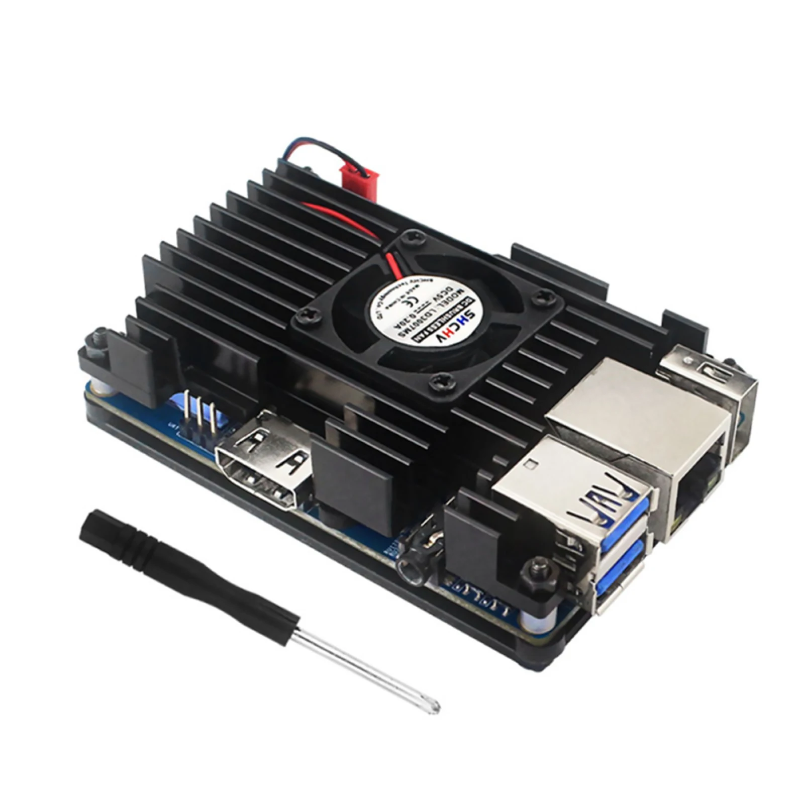 

Алюминиевый Фонарь для Orange Pi 3 LTS с вентиляторным радиатором, активный и пассивный радиатор охлаждения с радиатором, защитная коробка с металлическим корпусом