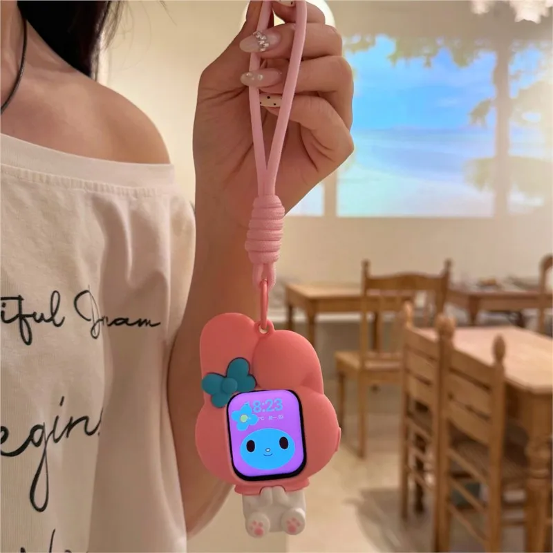 Фото Чехол-ремешок 3D Kawaii My Melody для Apple Watch Sport 1/2/3/4/5/6/7/8/9st Gen S10 S11 Ultra SE 38/45/41/44/42/46/49 мм №5