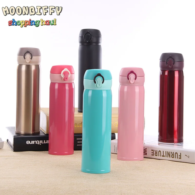 

Stainless Steel Double Wall Thermal Cup Travel Mug Water Thermos Bottle Vacuum Cup School Home Tea Coffee Drink Bottle Thermos