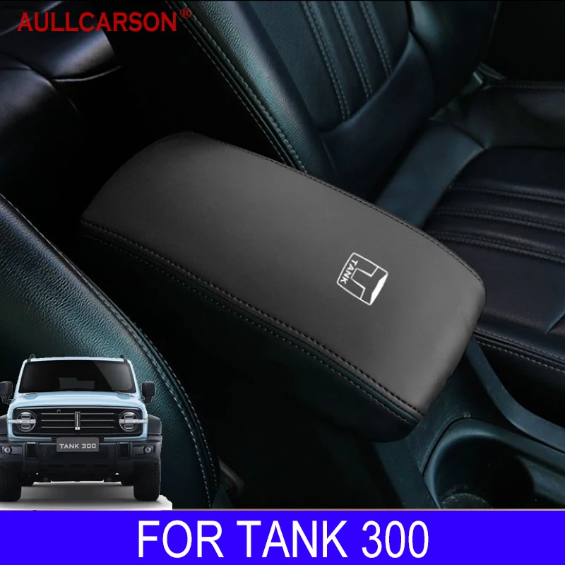 

Для GWM Tank 300 2023 2024 Автомобильный Центральный контрольный подлокотник коробка из микрофибры кожаная отделка крышка аксессуары