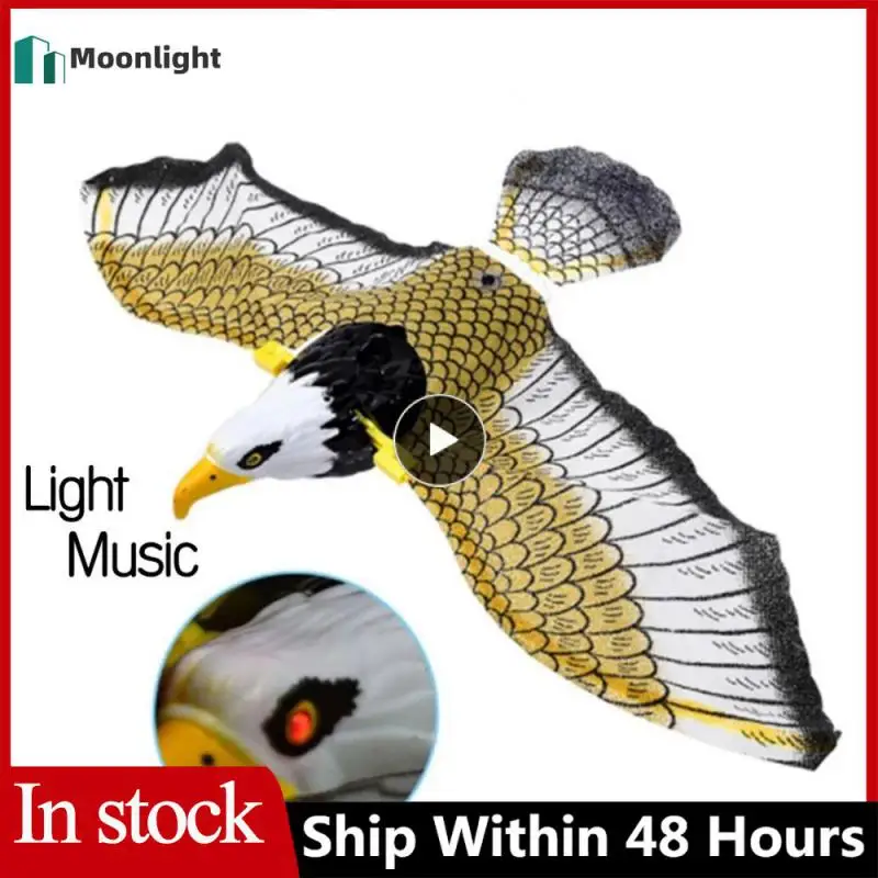 

2/4/6PCS Simulation Bird Interactive Cat Toys Electric Hanging Eagle Flying Bird Cat Teasering Play Cat Stick Scratch Rope
