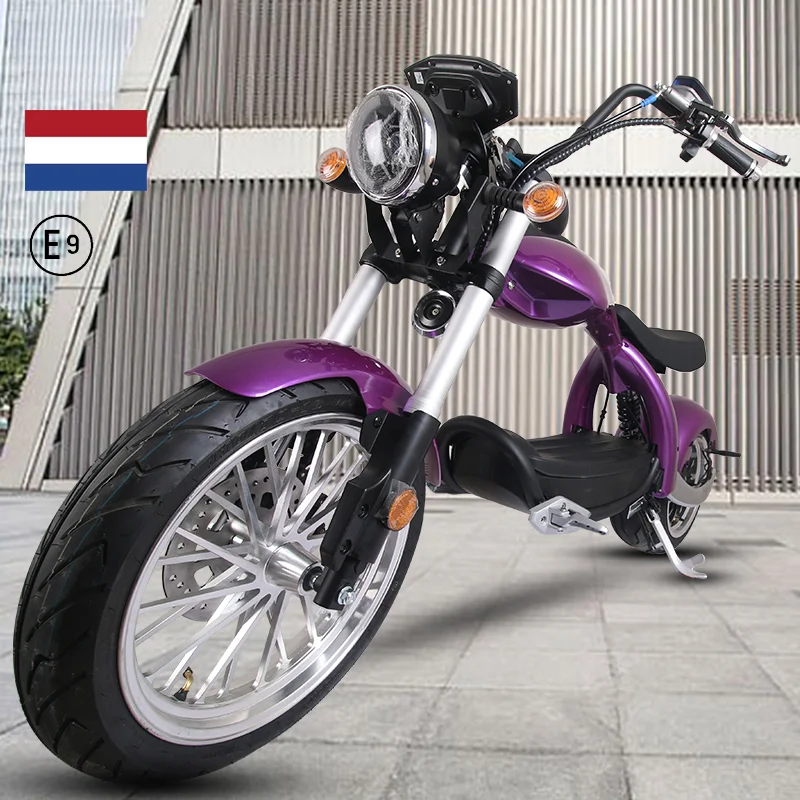 

New Brushless Adult Citycoco Motos Off Road Mountain Full Suspension Dual Motor Electric Scooters