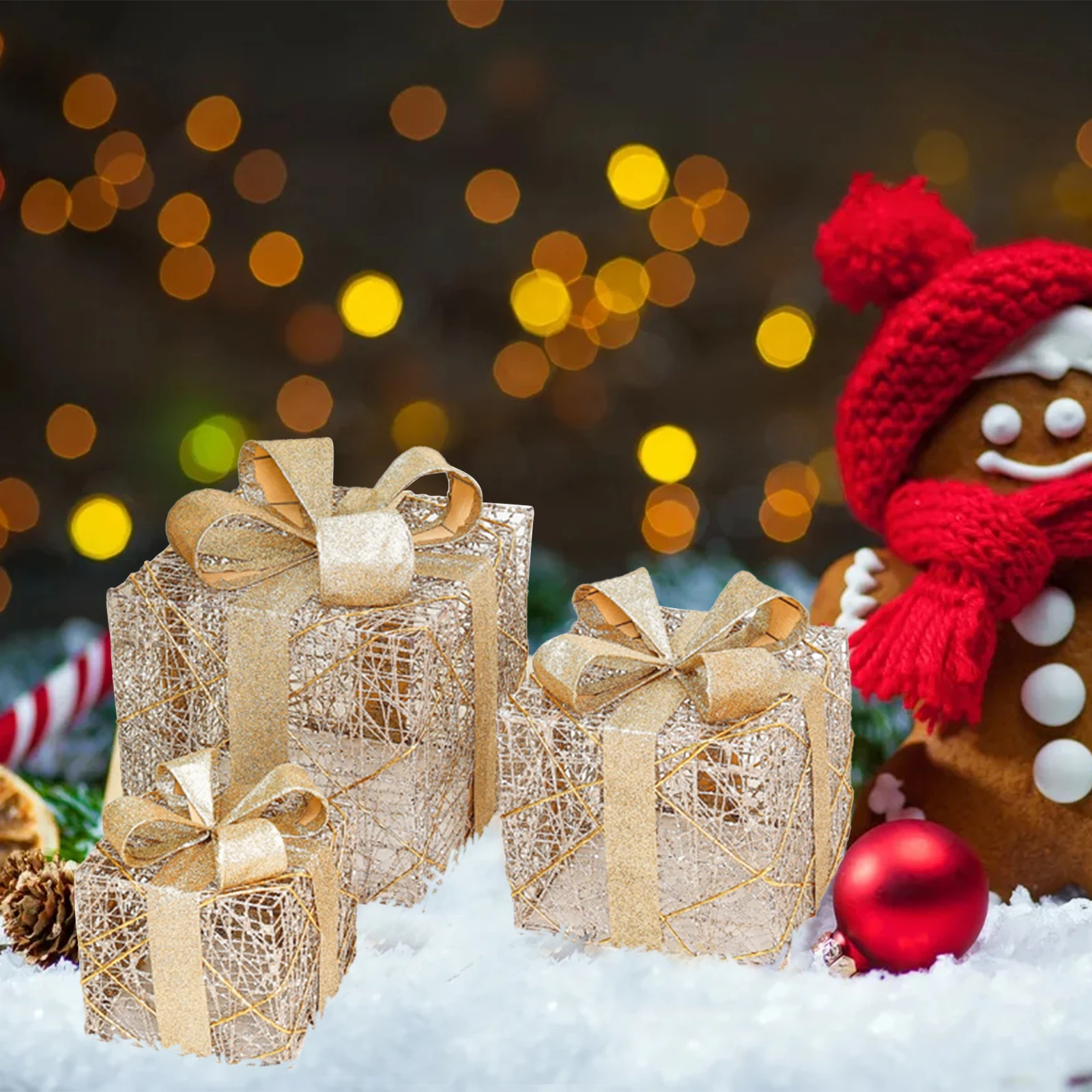 Рождественские подарочные коробки для рождества украшения дома и улицы